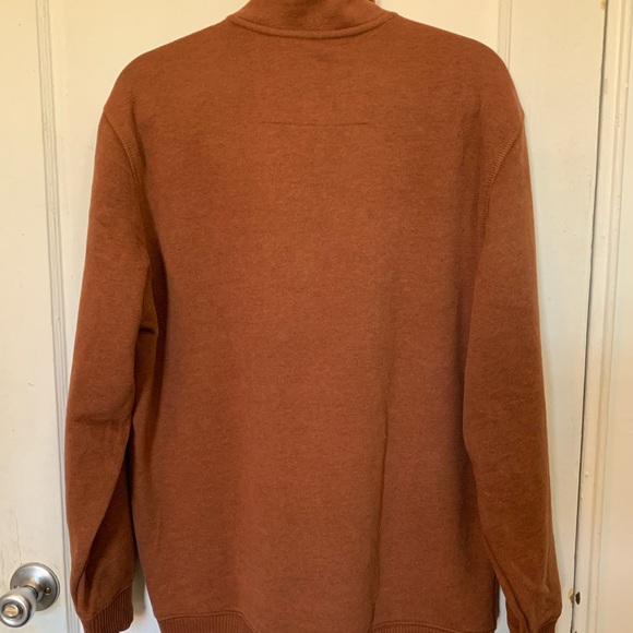 ARROW- Men’s Orange 1/4 Zip Pollover sweater- Size M , Brand New - Picture 6 of 7